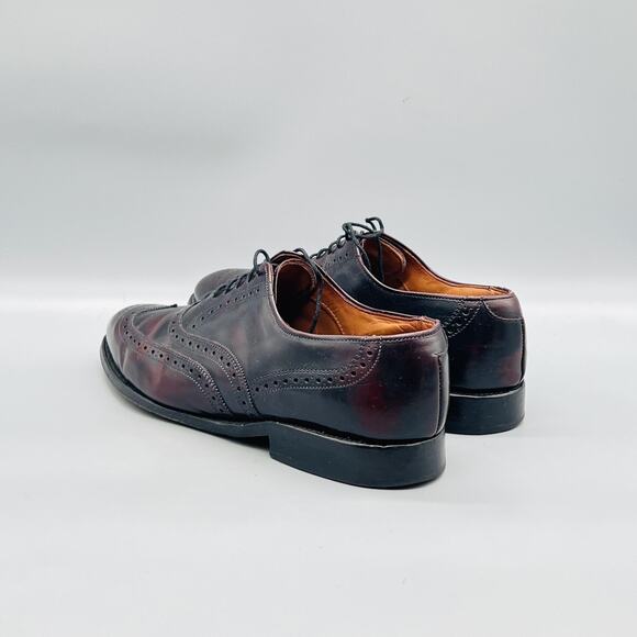 Allen Edmonds Shoes Mens 8 Brown Leather Wingtip Oxford Dress Brogue Classic main image 7
